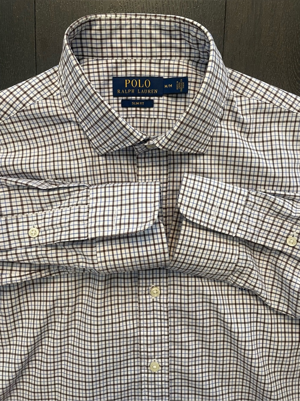 Polo Ralph Lauren - all cotton checkered pattern shirt Size Medium